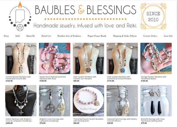 Baubles & Blessings - Handmade jewelry, infused with love and Reiki.