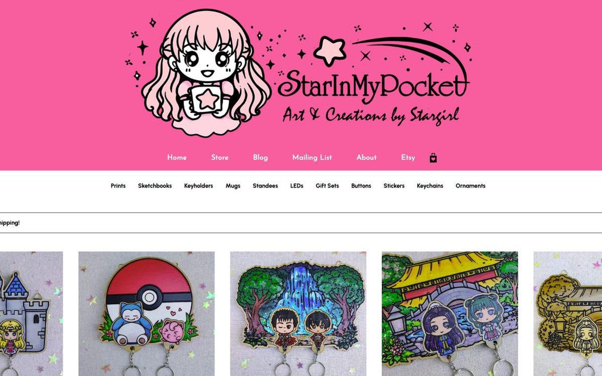 StarInMyPocket, Kawaii art & keepsakes